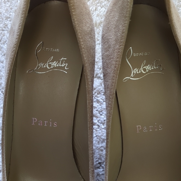 Christian Louboutin Tan Suede Pumps - NWOT Size 36.5 - Picture 2 of 8